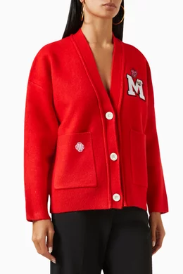 Fine knit collegiate cardigan new arrivals