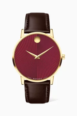 Buy Movado Red Museum Classic Quartz Watch 40mm For Men Online Ounass Saudi