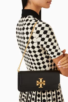 Buy Tory Burch Black Eleanor Clutch Bag in Leather For Women Online Ounass Saudi