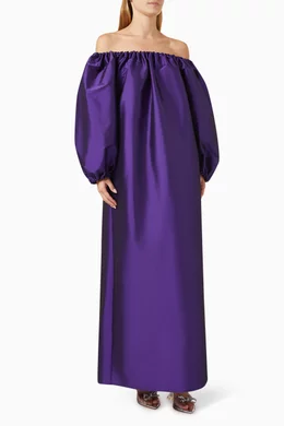 bernadette purple dress Bernadette Silk Long Dress - Purple Dresses, Clothing - BERNA22131