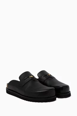 Versace medusa mules cheap