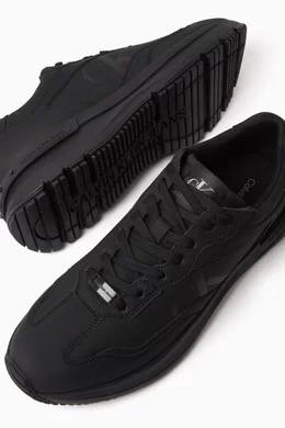 Buy Calvin Klein Jeans Black Chunky Runner Low top Sneakers in Neoprene For Men Online Ounass Saudi
