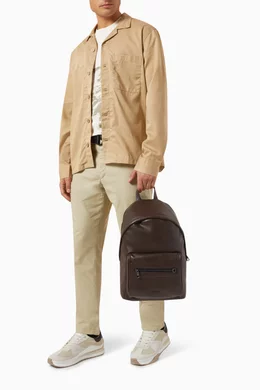 Buy Calvin Klein Brown Elevated Campus Logo Backpack in Faux leather For Men Online Ounass Saudi