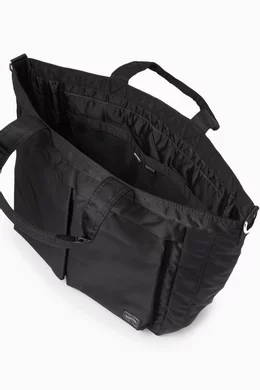 Buy WACKO MARIA Black Porter Record Tote Bag in Nylon For Men