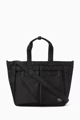 WACKO MARIA × PORTER 14AW BACK PACK Buy WACKO MARIA Black Porter Record Tote Bag in Nylon For Men