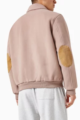 Buy Kith Red Collared Coaches Jacket in Wool For Men Online  