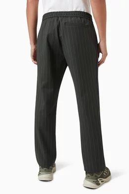 Buy Kith Green Mercer Pinstripe Track Pants in Stretch Double weave Fabric For Men Online Ounass Saudi
