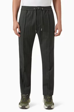 Buy Kith Green Mercer Pinstripe Track Pants in Stretch Double weave Fabric For Men Online Ounass Saudi