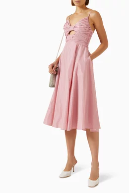 staud pink bow dress STAUD Bow Dress