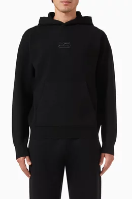 Buy Sandro Black Home Logo Hoodie in Viscose blend For Men Online Ounass Saudi