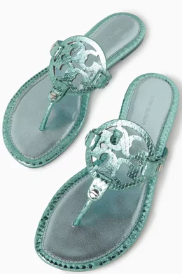 Tory burch turquoise miller sandals cheap