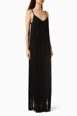 Buy Alexander Wang Black Fringe Maxi Dress For Women Online | Ounass Saudi