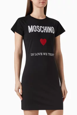 Ladies moschino t shirt dress shop