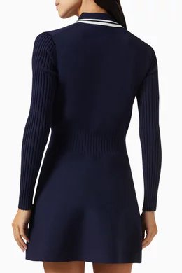 tory burch tech knit polo dress Buy Blue Mini in Tech-knit For Women Online long party dress