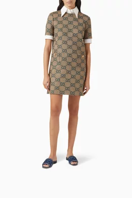 Buy Gucci Blue Logo Slide Sandals in Denim For Women Online