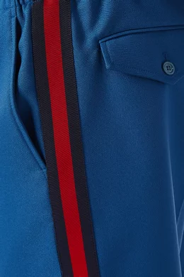 Buy Gucci Blue Fluid Drill Trousers For Men Online | Ounass Saudi