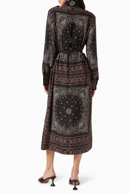 Buy Zimmermann Black Utility Midi Dress in Viscose For Women Online |  Ounass Saudi