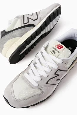 Buy New Balance Grey 996 Made in USA Sneakers in Suede Mesh For Men Online Ounass Saudi