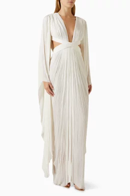 Buy Maria Lucia Hohan White Vera Cut-out Maxi Gown For Women Online |  Ounass Saudi