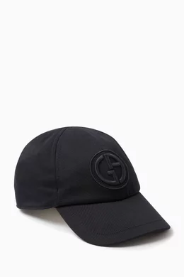 Buy Giorgio Armani Blue Tonal Logo Baseball Cap in Stretch Cotton For Men Online Ounass Saudi