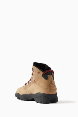 Buy Jordan Multicolour Winterized Rings Boots in Leather For Men