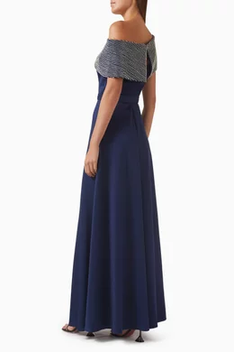 sachin and babi light blue dress Basix Black Label D9646L  Nearly Newlywed