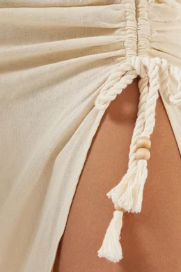 Drawstring skirt queen discount