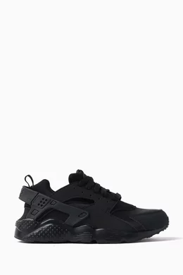 Buy Nike Black Junior Huarache Run 2.0 Sneakers in Textile For Boys Online Ounass Saudi