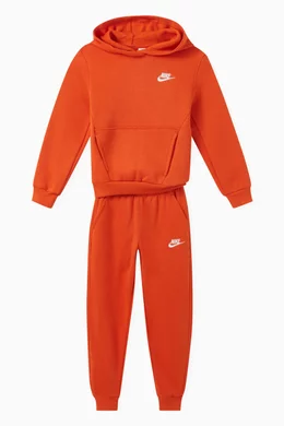 Buy Nike Orange Sportswear Club Sweatpants in Fleece For Boys Online Ounass Saudi