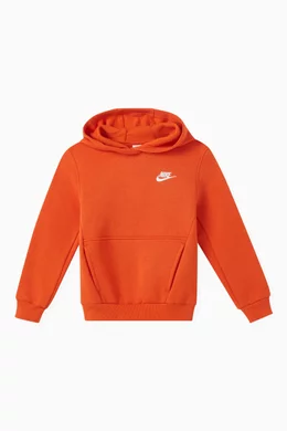 Nike hoodie orange logo outlet
