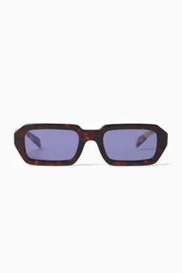 Buy Prada Brown Irregular Sunglasses in Acetate For Women Online Ounass Saudi