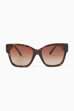 Buy Tiffany & Co. Brown Cat-eye Sunglasses in Acetate For Women