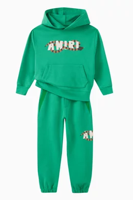 Buy Amiri Green Snake Hoodie in Cotton For Boys Online Ounass Saudi