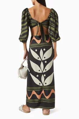 green emerald velvet dress Parker Dress main image 0