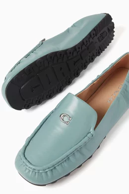 Blue coach loafers on sale