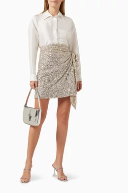 slim fit dress slacks Sequin Maxi Wrap Jaspre Skirt  Never Fully Dressed