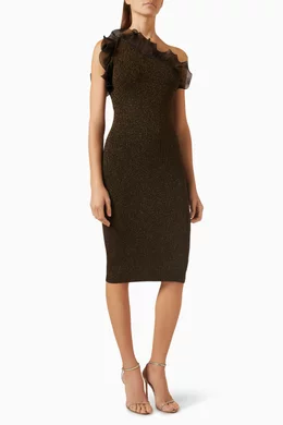 women's midi floral dress Floral Silk Midi Dress with Sheer Long Sleeves Silk Dresses for Women