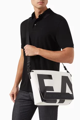 Emporio armani logo messenger bag shop