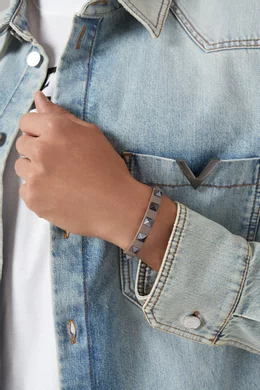 Valentino rockstud bracelet silver outlet