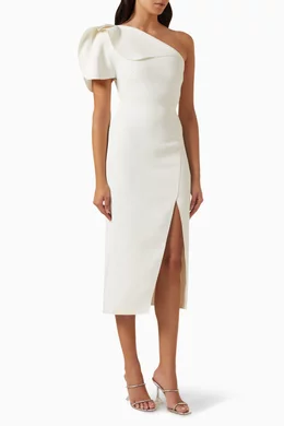 acler rogeron midi dress Acler - Rogeron Midi Dress - Citrus