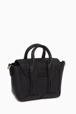 Buy 3.1 Phillip Lim Black Pashli Nano Satchel Bag in Shark
