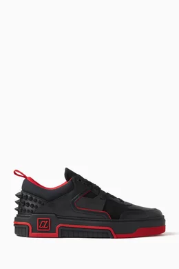 Buy Christian Louboutin Black Astroloubi Low-top Sneakers in