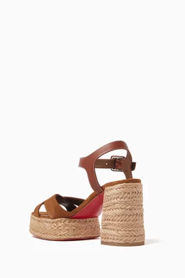 Buy Christian Louboutin Brown Calakala 70 Espadrilles in
