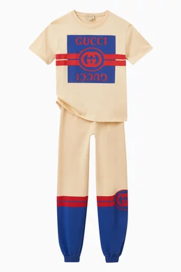 Buy Gucci Neutral Logo T-shirt in Cotton Jersey For Boys Online