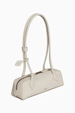 (送料・関税込) ALAIA LE TECKEL leather small bag (white) Le Teckel Small leather shoulder bag in white - Alaia