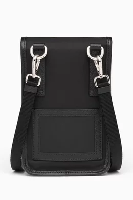 Nylon and saffiano cellphone case with shoulder strap new arrivals