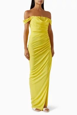 Staud yellow dress cheap