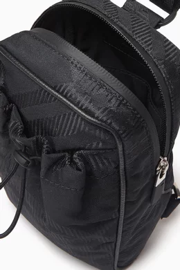 Buy Burberry Black Check Phone Bag in Jacquard For Men