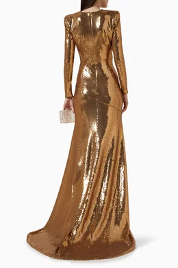 alex evening dresses amazon Alex Evenings AE133026 Long Formal Glitter Mesh Dress main image 0