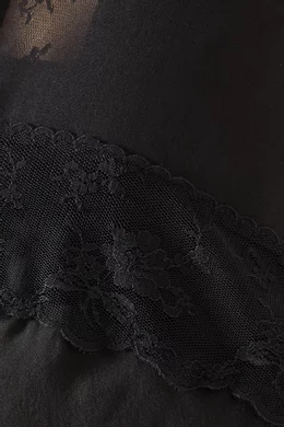 Buy SIR The Label Black Avellino Lace Layered Dress in SIlk-chiffon For  Women Online | Ounass Saudi